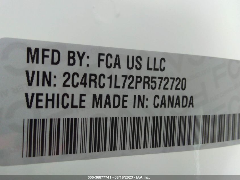 2023 CHRYSLER PACIFICA HYBRID TOURING L - 2C4RC1L72PR572720