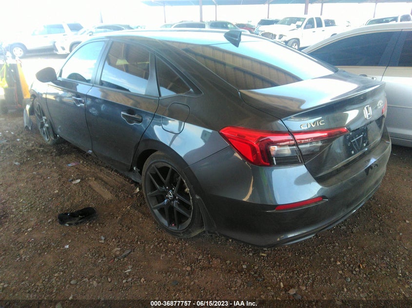 VIN 2HGFE2F57NH552173 2022 HONDA CIVIC SEDAN SPORT