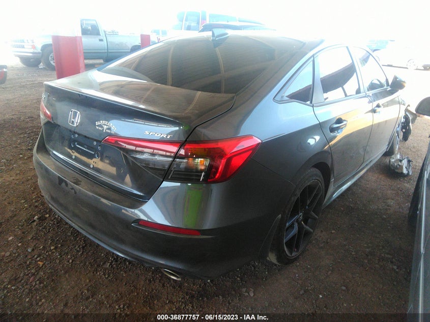 VIN 2HGFE2F57NH552173 2022 HONDA CIVIC SEDAN SPORT
