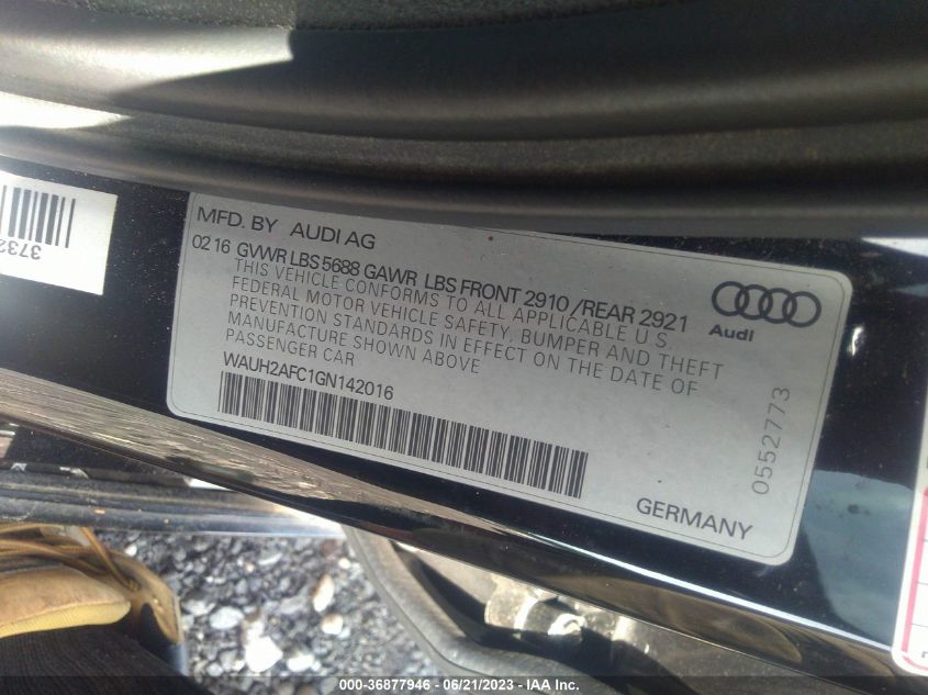 2016 AUDI S6 PRESTIGE - WAUH2AFC1GN142016
