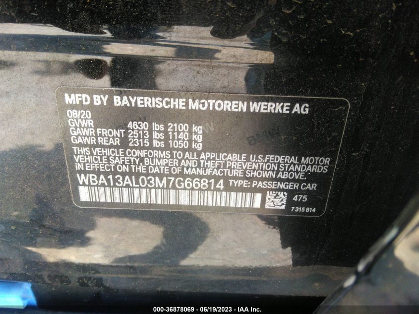 2021 BMW 2 SERIES M235I XDRIVE - WBA13AL03M7G66814
