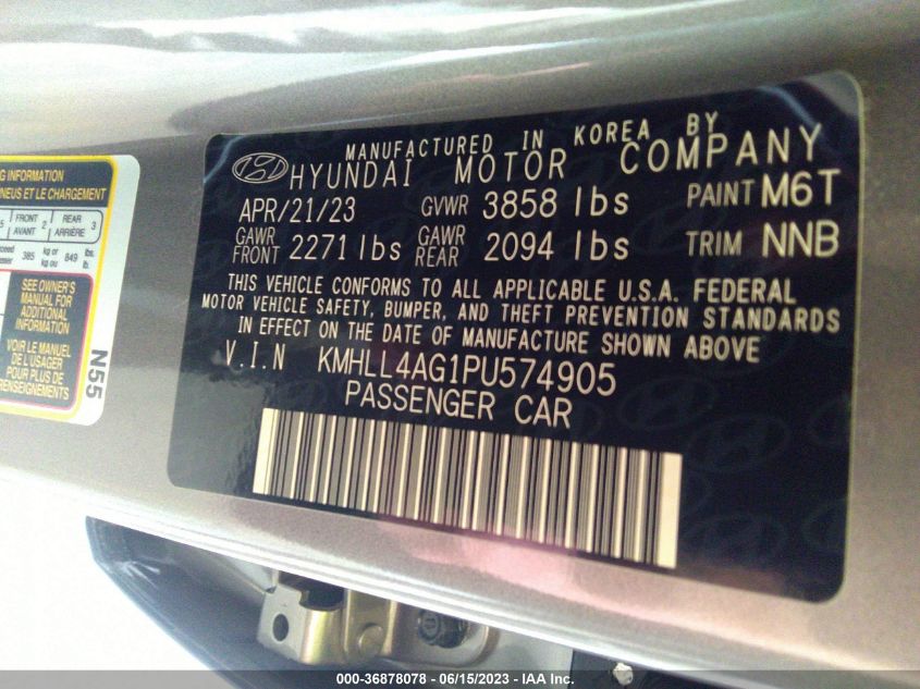 2023 HYUNDAI ELANTRA SE - KMHLL4AG1PU574905