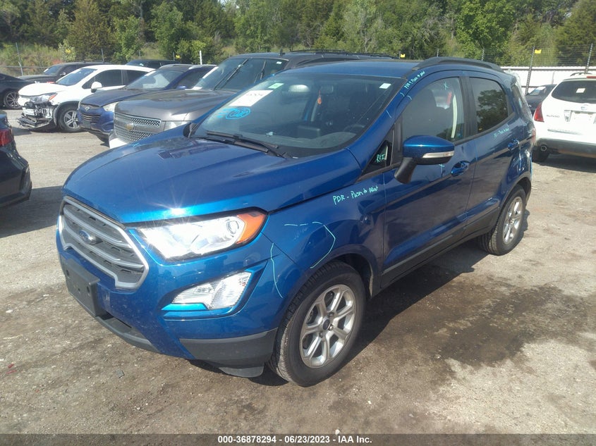 VIN MAJ3S2GE2KC262887 2019 FORD ECOSPORT SE