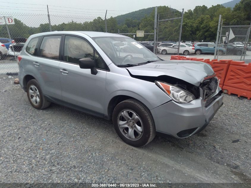 2016 SUBARU FORESTER 2.5I - JF2SJAAC4GH472185