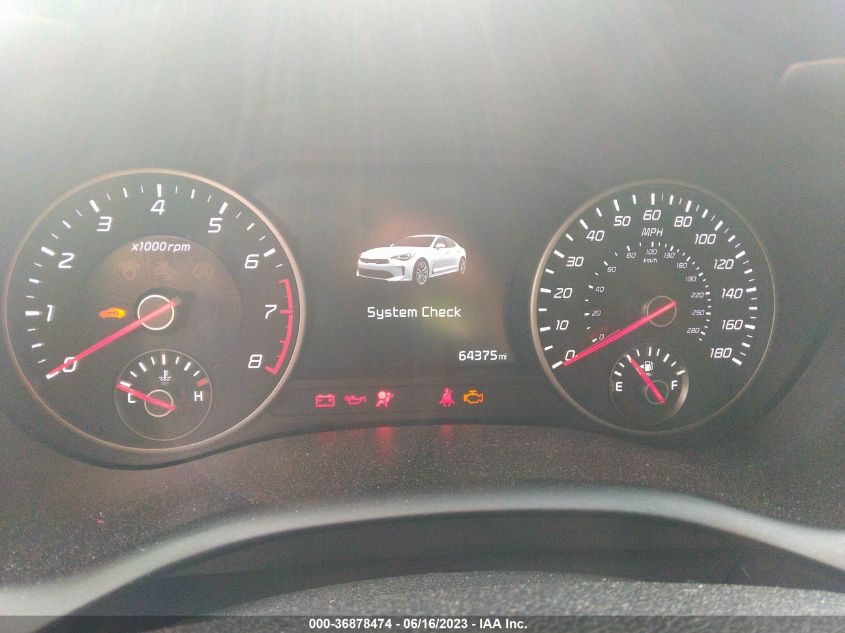 2019 KIA STINGER GT2 - KNAE55LC4K6044395