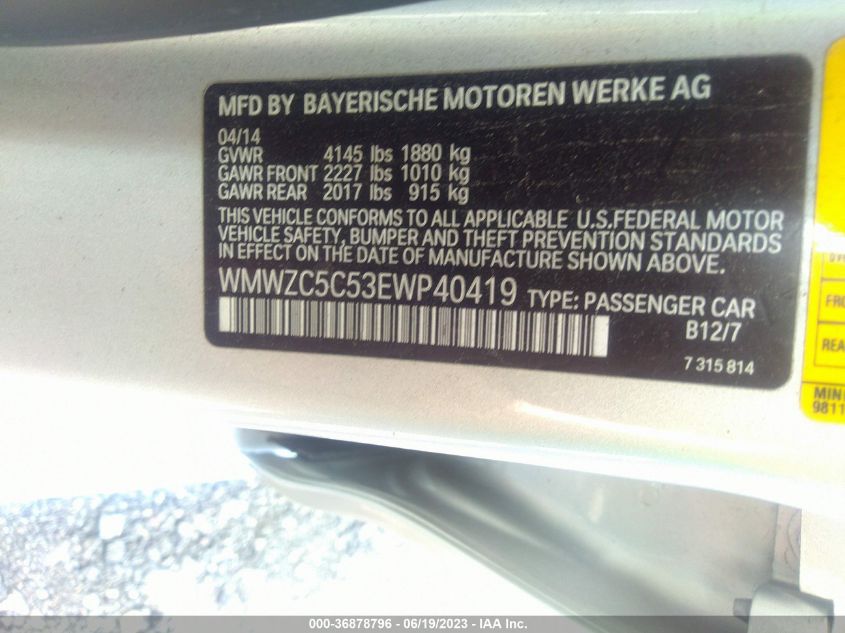 2014 MINI COOPER COUNTRYMAN S - WMWZC5C53EWP40419