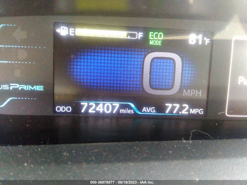 2018 TOYOTA PRIUS PRIME PLUS/PREMIUM/ADVANCED - JTDKARFPXJ3079014