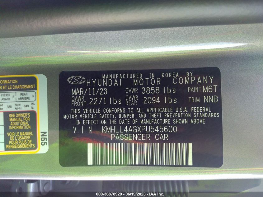 2023 HYUNDAI ELANTRA SE - KMHLL4AGXPU545600