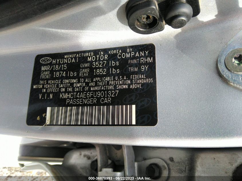 2015 HYUNDAI ACCENT GLS - KMHCT4AE6FU901327