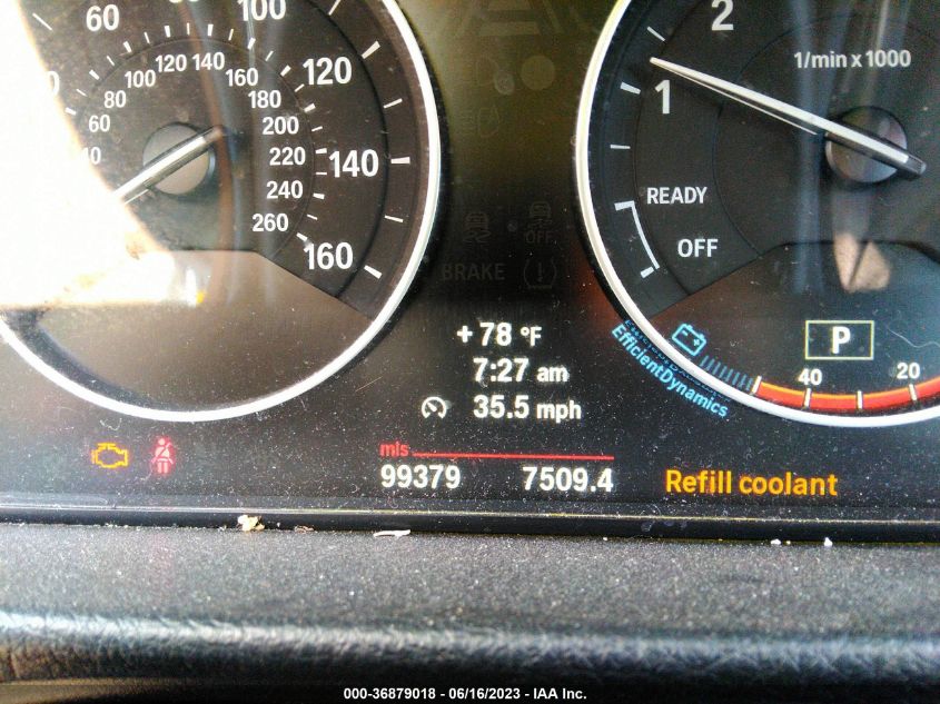 2013 BMW 3 SERIES 328I XDRIVE - WBA3B5G59DNP40416
