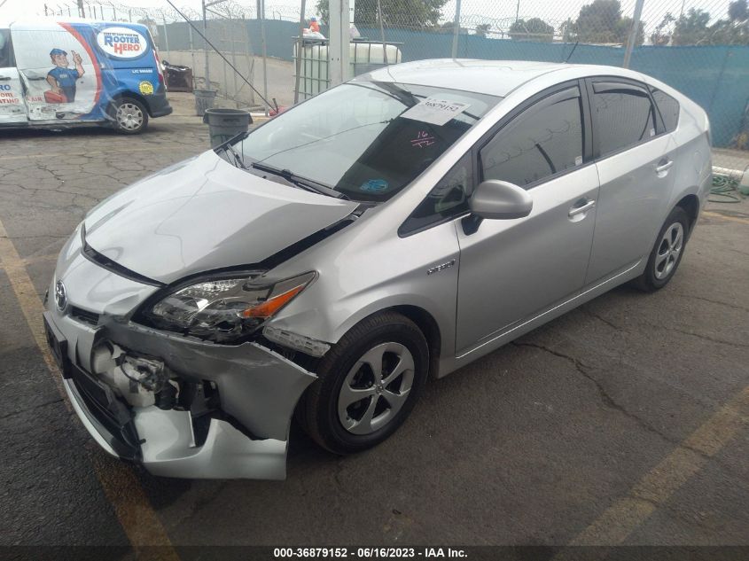 2013 TOYOTA PRIUS ONE/TWO/THREE/FOUR/FIVE - JTDKN3DU2D5586735