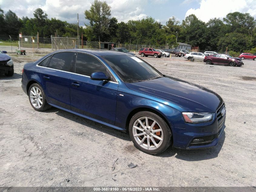 2014 AUDI A4 PREMIUM PLUS - WAUFFAFL8EA009138