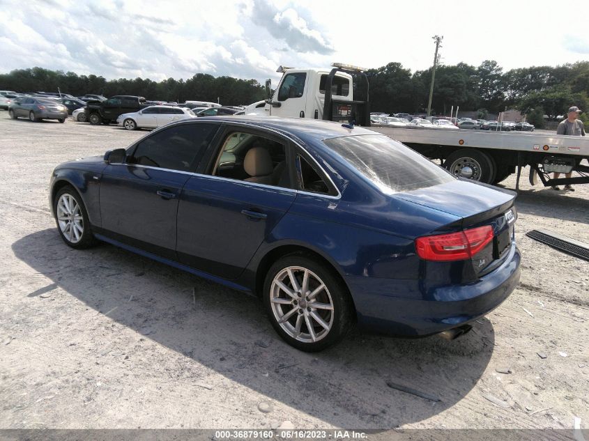 2014 AUDI A4 PREMIUM PLUS - WAUFFAFL8EA009138