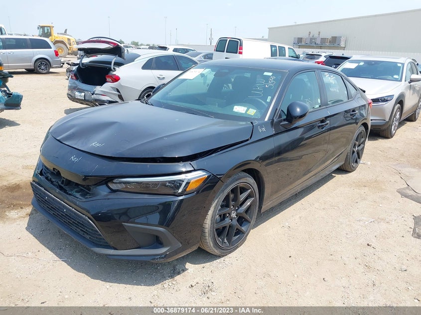 VIN 2HGFE2F57NH596545 2022 HONDA CIVIC SEDAN SPORT