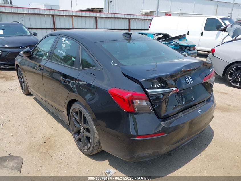 VIN 2HGFE2F57NH596545 2022 HONDA CIVIC SEDAN SPORT