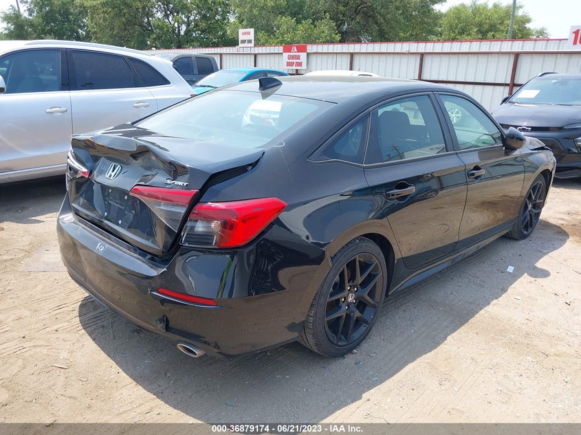 VIN 2HGFE2F57NH596545 2022 HONDA CIVIC SEDAN SPORT