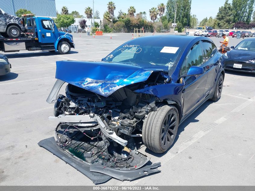 2022 TESLA MODEL X PLAID - 7SAXCBE65NF349830
