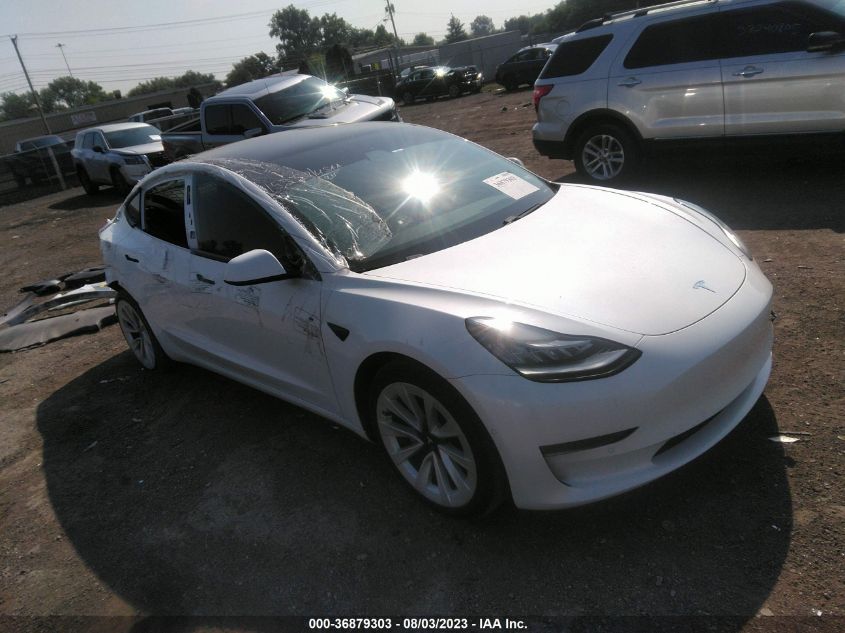 5YJ3E1EAXMF861568 Tesla Model 3 STANDARD RANGE PLUS