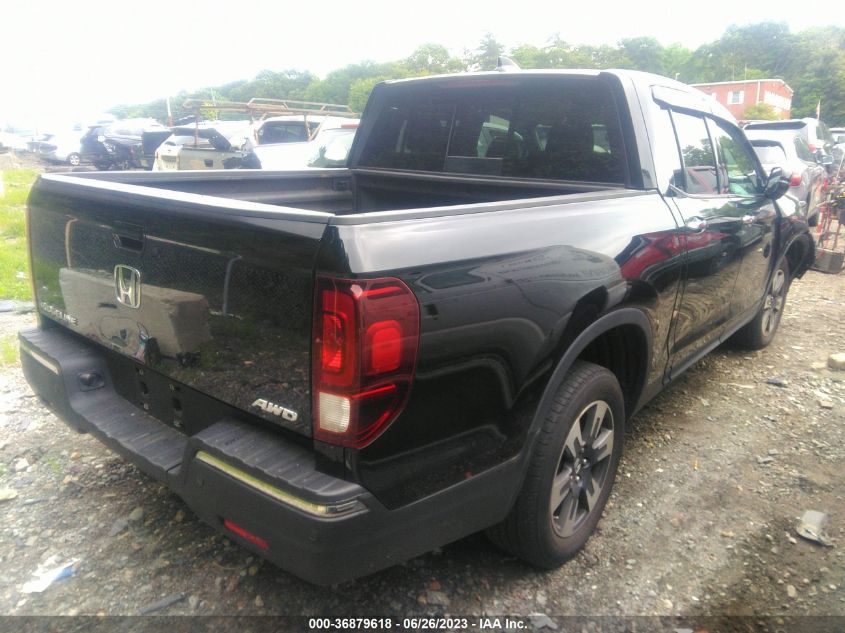 2019 HONDA RIDGELINE RTL-E - 5FPYK3F74KB025580