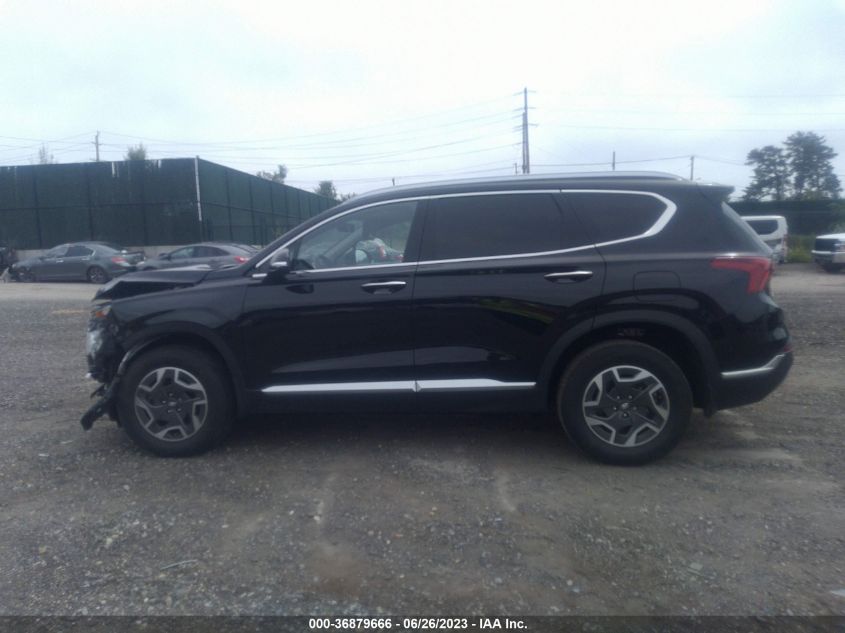 2022 HYUNDAI SANTA FE HYBRID BLUE - KM8S2DA1XNU037716