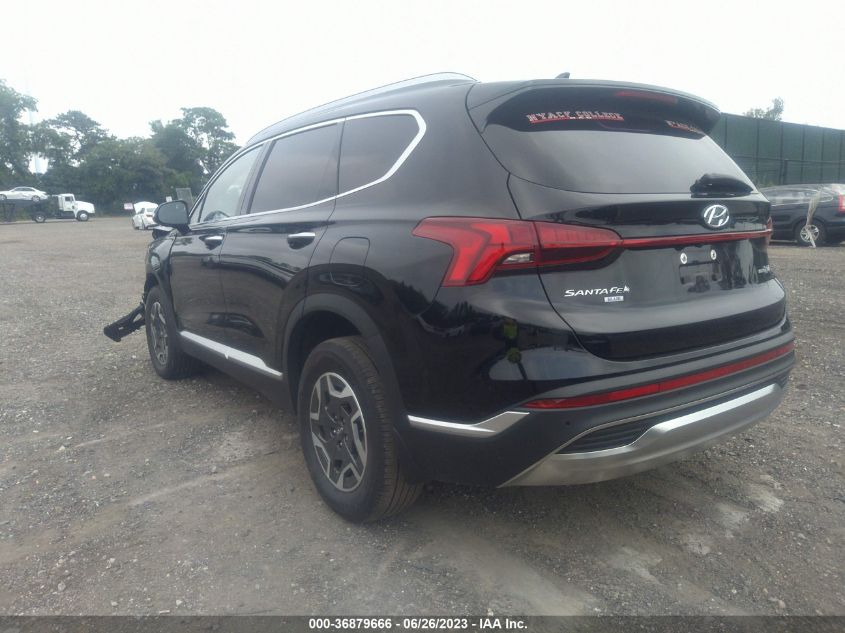 2022 HYUNDAI SANTA FE HYBRID BLUE - KM8S2DA1XNU037716