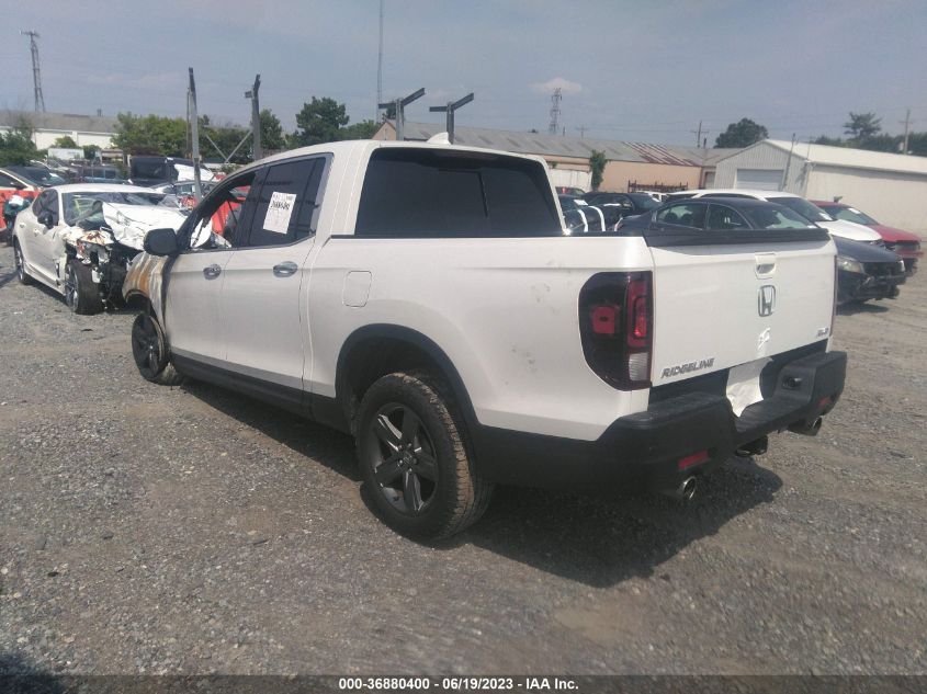 2022 HONDA RIDGELINE RTL-E - 5FPYK3F70NB022342