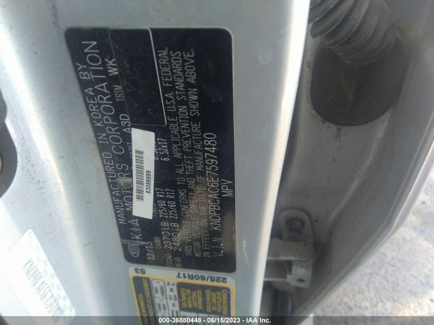 2014 KIA SPORTAGE LX - KNDPBCAC6E7597480