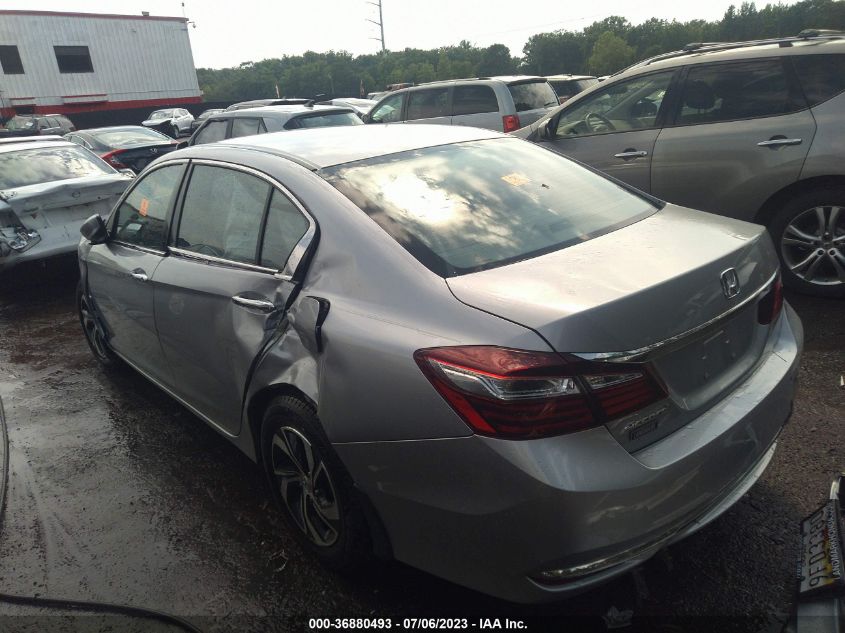 2016 HONDA ACCORD SEDAN LX - 1HGCR2F33GA105024