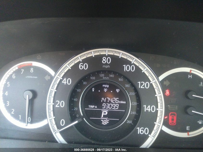 2015 HONDA ACCORD SEDAN EX-L - 1HGCR2F87FA030077