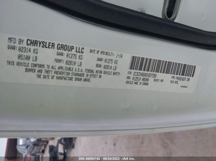 2014 DODGE CHARGER SE - 2C3CDXBG0EH227359