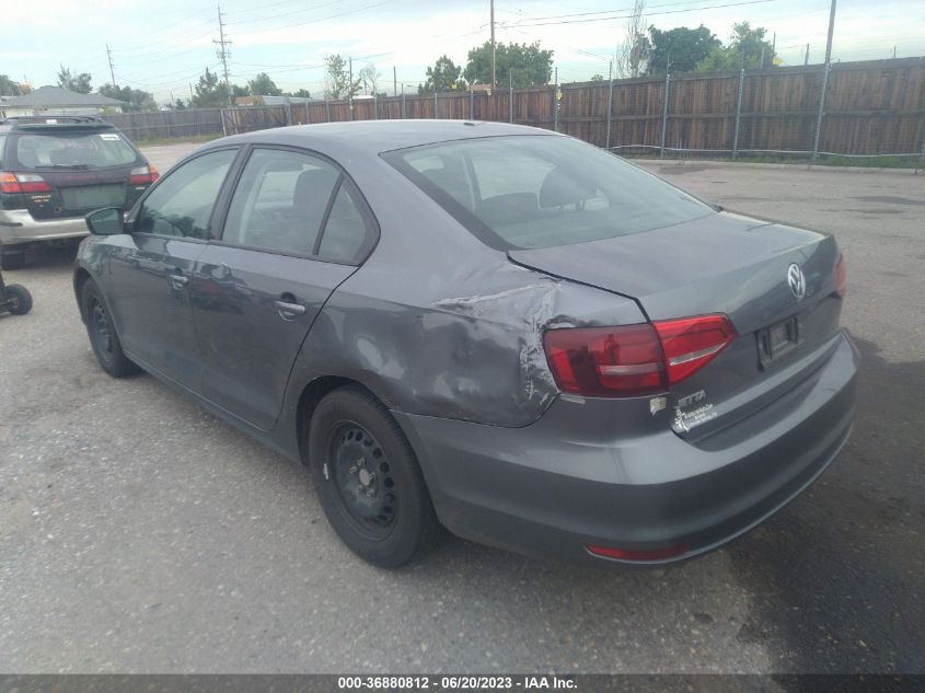 2015 VOLKSWAGEN JETTA SEDAN 2.0L S - 3VW1K7AJ1FM339481