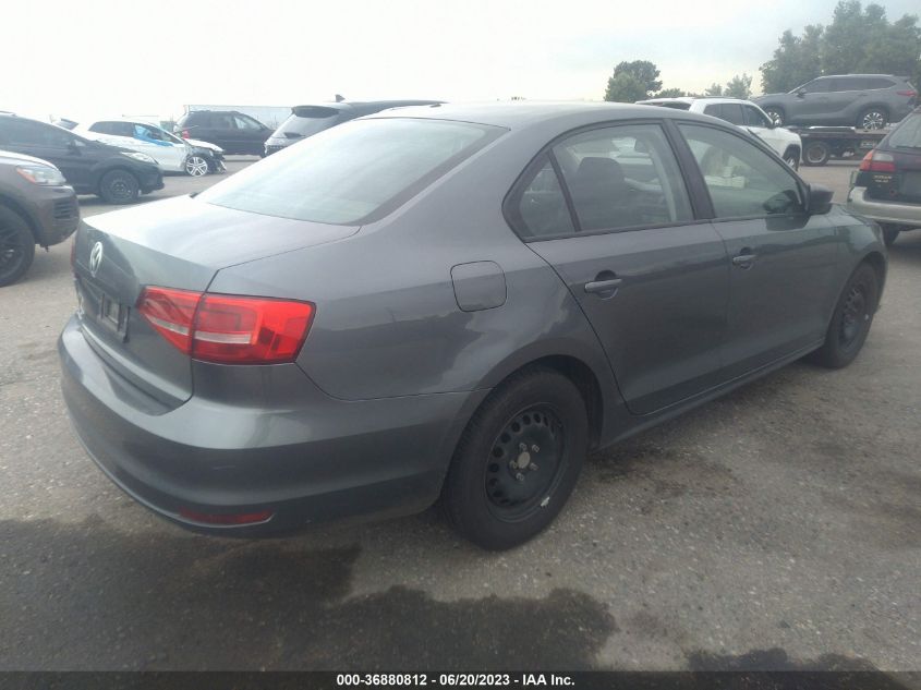 2015 VOLKSWAGEN JETTA SEDAN 2.0L S - 3VW1K7AJ1FM339481