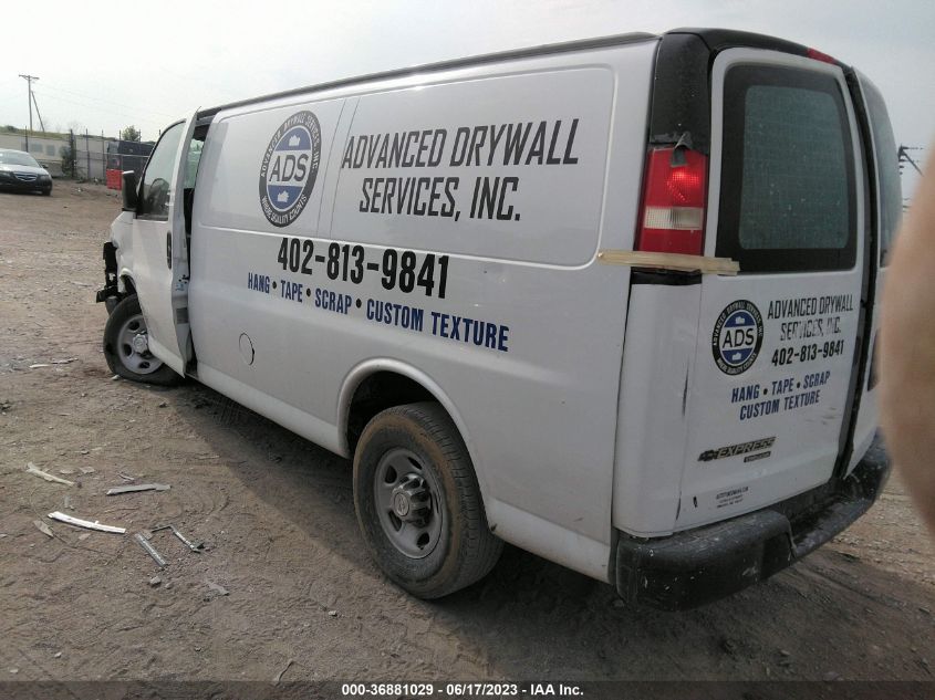 2015 CHEVROLET EXPRESS 2500 WORK VAN 1GCWGFCF3F1156710