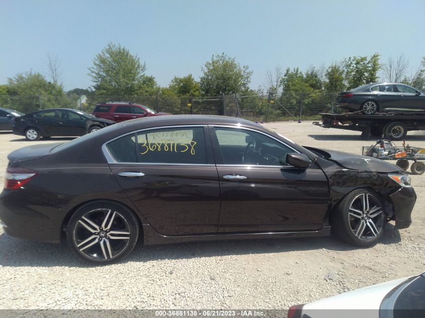 2016 HONDA ACCORD SEDAN SPORT - 1HGCR2F6XGA022247
