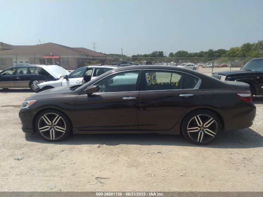 2016 HONDA ACCORD SEDAN SPORT - 1HGCR2F6XGA022247