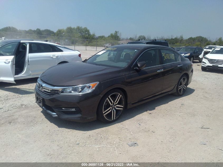 2016 HONDA ACCORD SEDAN SPORT - 1HGCR2F6XGA022247