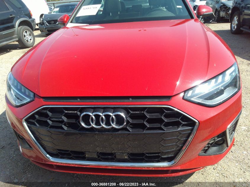 2022 AUDI A4 SEDAN S LINE PREMIUM PLUS - WAUEAAF42NN013679