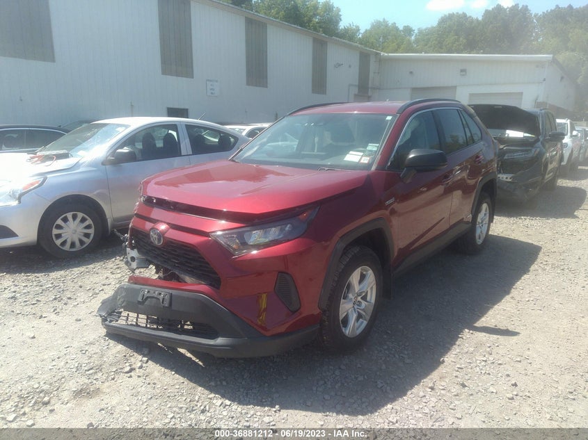 VIN 4T3LWRFV5MU014951 2021 TOYOTA RAV4 HYBRID LE