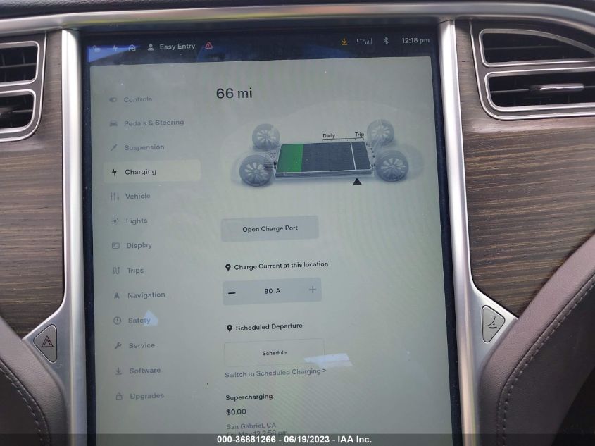 2014 TESLA MODEL S 60 KWH BATTERY/P85 - 5YJSA1H14EFP36358