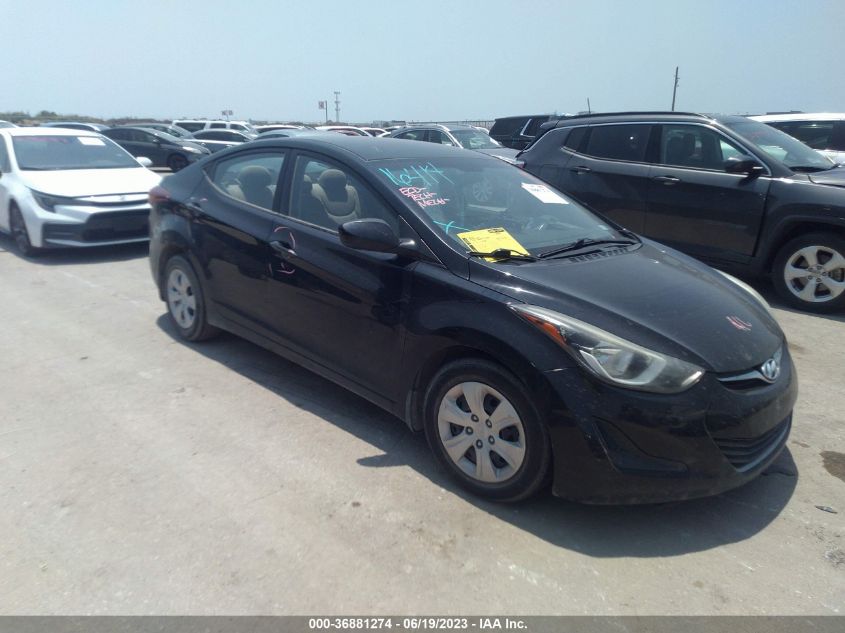 2016 HYUNDAI ELANTRA SE - 5NPDH4AE8GH794920