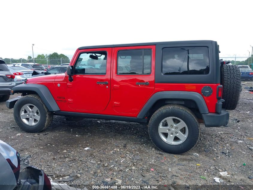 2016 JEEP WRANGLER UNLIMITED SPORT - 1C4BJWDG2GL263860