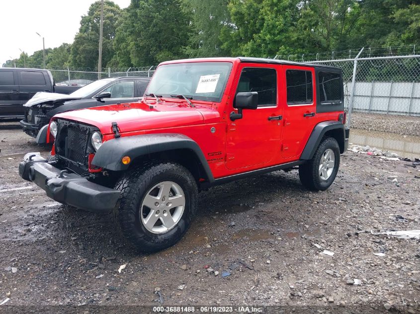 2016 JEEP WRANGLER UNLIMITED SPORT - 1C4BJWDG2GL263860
