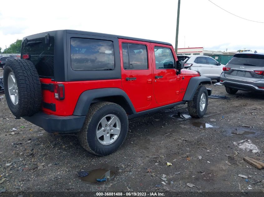 2016 JEEP WRANGLER UNLIMITED SPORT - 1C4BJWDG2GL263860