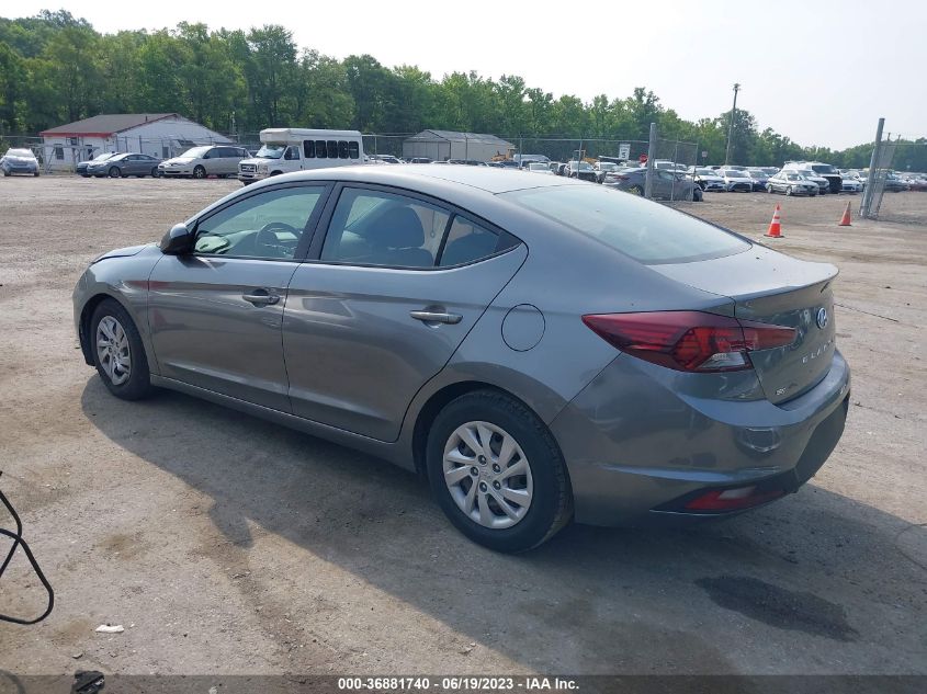 2019 HYUNDAI ELANTRA SE - 5NPD74LF0KH434462