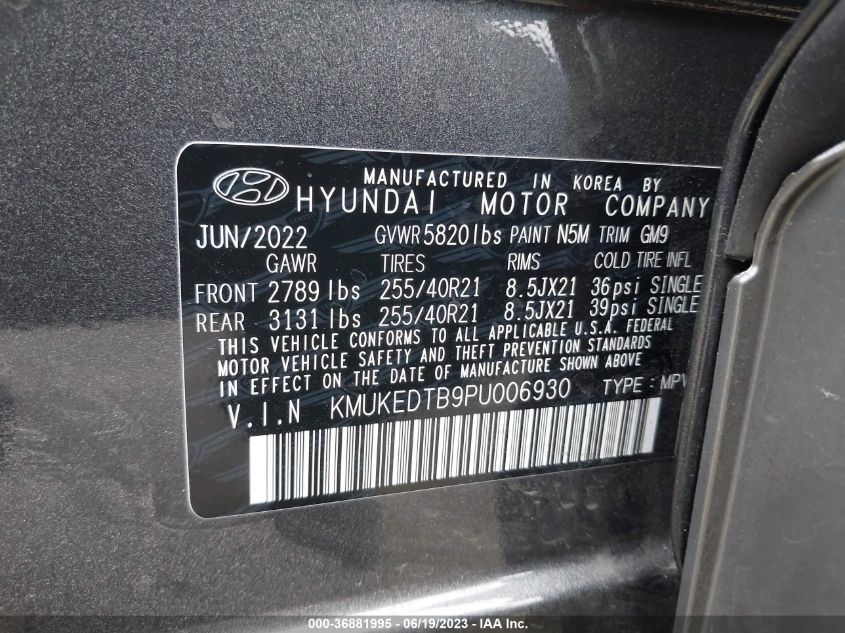 2023 GENESIS GV60 PERFORMANCE - KMUKEDTB9PU006930
