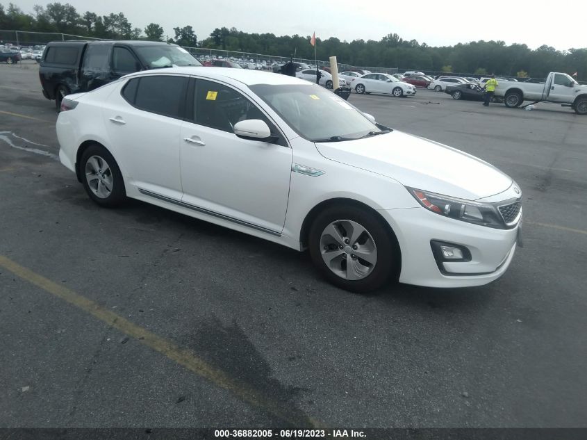 2016 KIA OPTIMA HYBRID - KNAGM4AD4G5092591