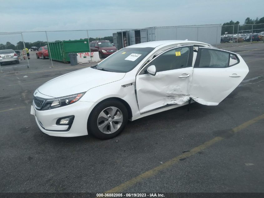 2016 KIA OPTIMA HYBRID - KNAGM4AD4G5092591