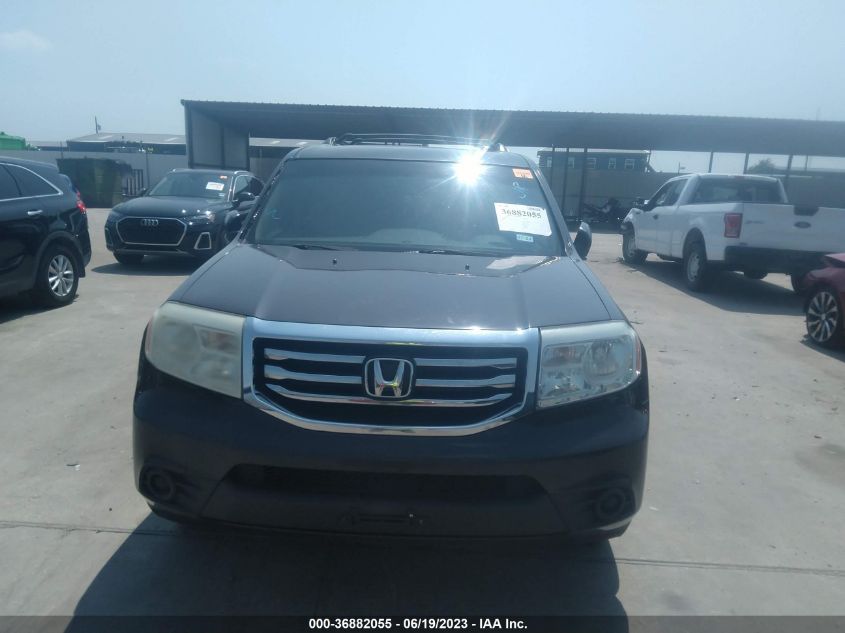 2013 HONDA PILOT LX - 5FNYF3H26DB034881