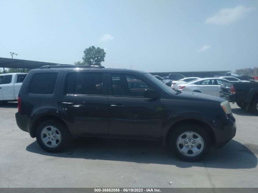 2013 HONDA PILOT LX - 5FNYF3H26DB034881