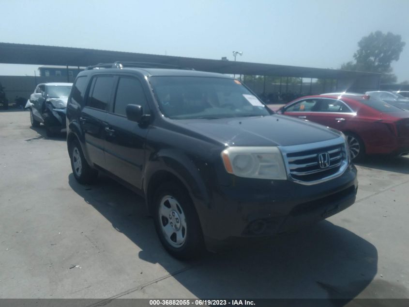 2013 HONDA PILOT LX - 5FNYF3H26DB034881